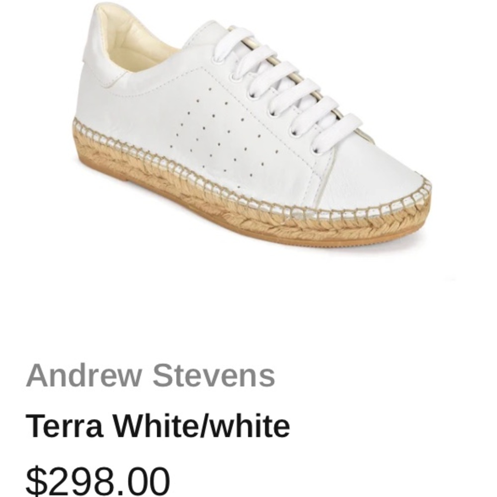 andrew stevens terra sneaker in white